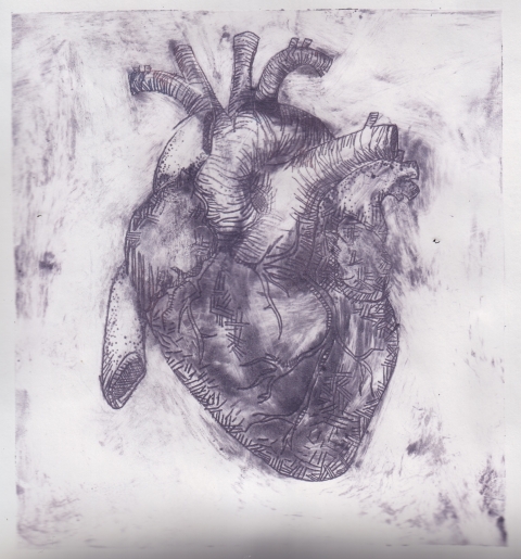 purple heart print